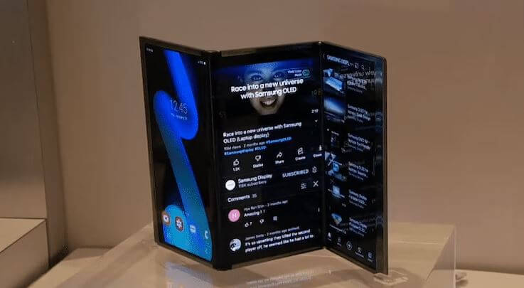 Samsung tri-fold smartphone